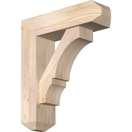 Ekena Millwork Balboa Craftsman Smooth Bracket w/ Offset Brace, Douglas Fir, 7 1/2"W x 26"D x 30"H BKT0806X26X30BOA04SDF